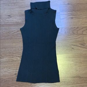 Sleeveless turtleneck